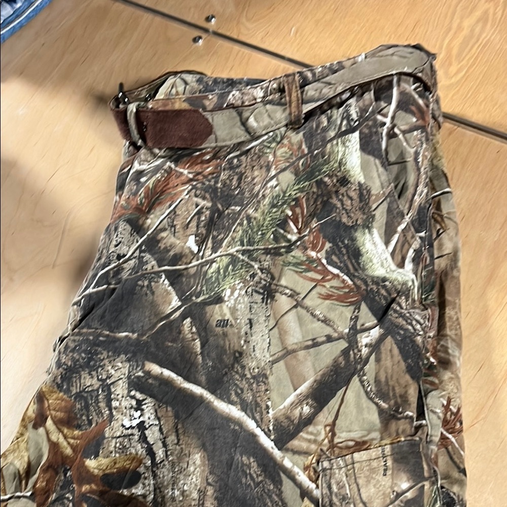 Camouflage Cargo Pants with Belt